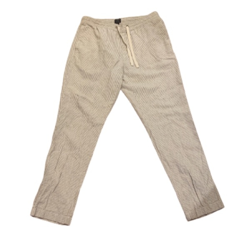 Men’s JCrew blue seersucker drawstring pants. 35W x 32L